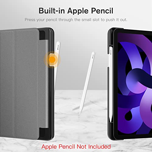 Fintie Case For Ipad Air 5Th Generation (2022) / Ipad Air 4Th Generation (2020) 10.9 Inch - Slimshell Hard Protective Back Cover With Pencil Holder, Supports Auto Sleep/Wake, Composition Book #TOP6