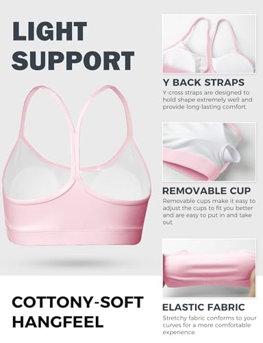 Image of Buauty Sports Bra for Women, Y Back Light Support Workout Bra with Removable Pads for Yoga Pilates Gym