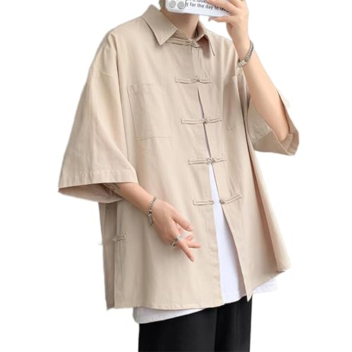 Costume Tang de style chinois en lin léger pour lutter contre la chaleur