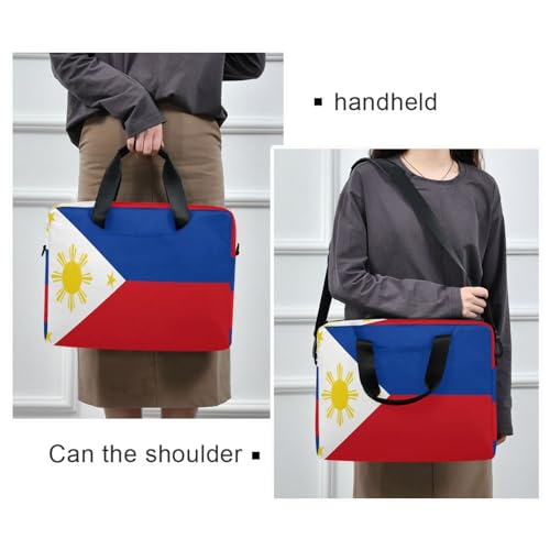 Funda portátil para laptop 15.6 pulg con asa y correa miniatura 2