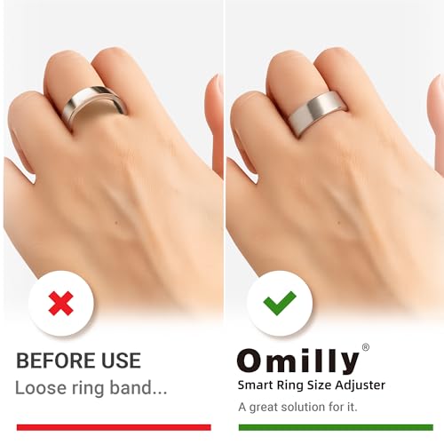 Image of Smart Ring Size Adjuster - 120Pcs Invisible Fit for Oura 4 /3, Galaxy Ring, Ultra Human AIR, RingConn 2 /1, Amazfit Helio - Loose Ring Sizing Kit (Transparent)