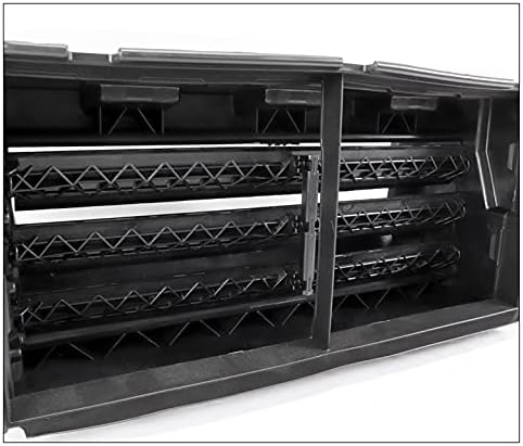Front Bumper Lower Radiator Grille Airflow Shutter Assembly Compatible with 2015-2017 Ford F-150
