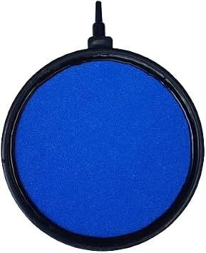 127mm / 5 Diameter Plate Airstone Disc, Heavy Duty Aerating Air Stone Large, for Koi Fish Pond or Large Aquarium Aeration | Bubble Diffuser Used with Pond Pumps and Fish Tanks