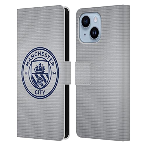 Étui en cuir iPhone 14 Plus Man City FC de Head Case Designs