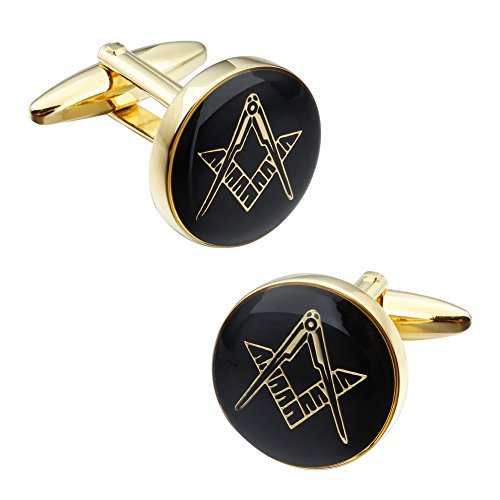 Freemason Masonic Cufflinks And Tuxedo Studs Set In Gift Box, Easy To Wear, Gifts Or Jewelry For Men, Wedding Accessories. #TOP2