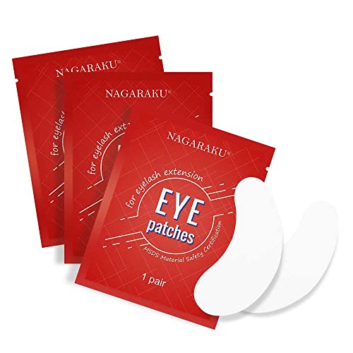 NAGARAKU Eyelash Extension Eyepads Under Eyepads Gel Eyepach Hydrogel Eyepach 100 pares de Herramientas de Maquillaje Adhesivo