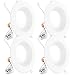 Sunco Lighting 4 Pack 5/6 Inch LED Recessed Downlight, Baffle Trim, Dimmable, 13W=75W, 2700K Soft White, 965 LM, Damp Rated, Simple Retrofit Installation - UL + Energy Star