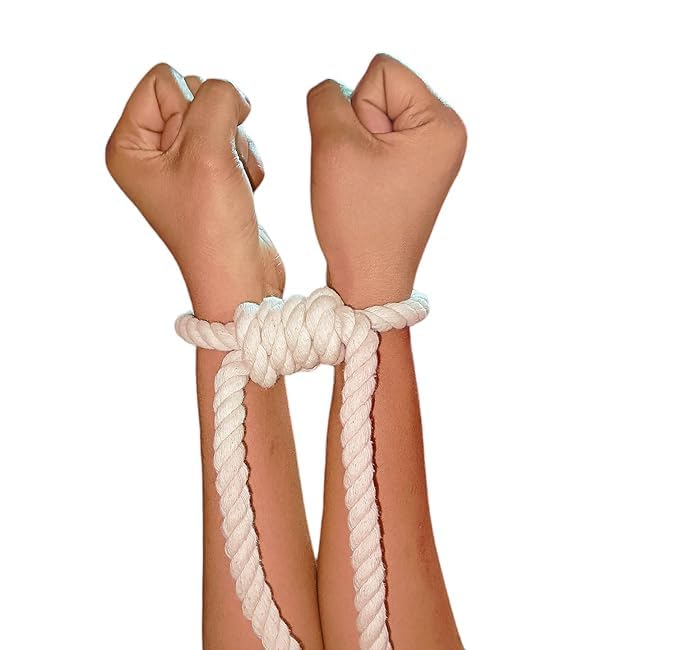 Esselkay Soft Cotton Rope Handcuffs, Pack of 1, Off-White, for Couples (B0D6LSSNS5) Amazon Price History, Amazon Price Tracker