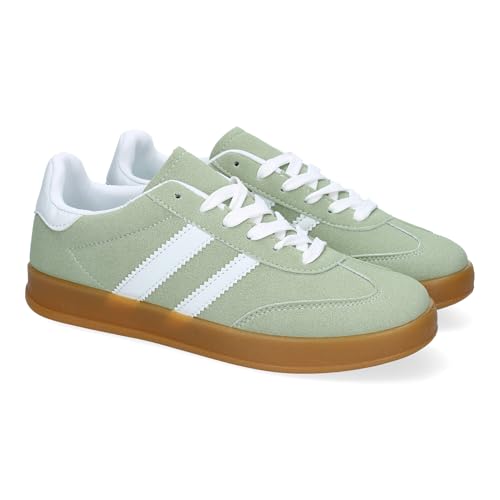 89135 Zapatilla Deportiva de Mujer, Elegante, Dia a Dia, Diseno Moderno Que combina Comodidad y Estilo, Ideales para Cualquier Ocasion. Verde Talla 41