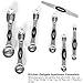 Magnetic Measuring Spoons Set Stainless Steel with Leveler, Stackable Metal Tablespoon Measure Spoon for Baking, Cups and Spoon Set Kitchen Gadgets Apartment Essentials Fits in Spice Jars