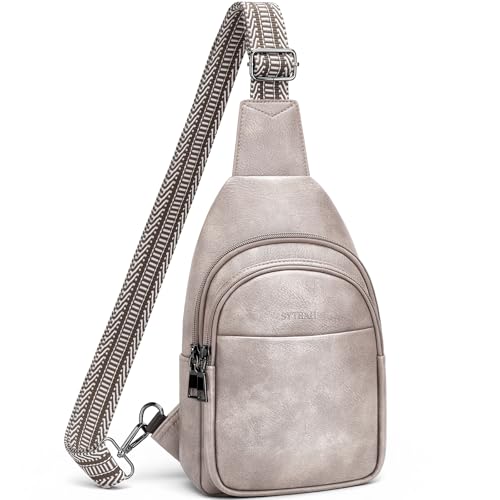 SYTRAH Sling Bag for Women, Crossbody Chest Travel Purse Grey by SYTRAH - Used condition - US$15.31