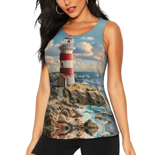 Camiseta sin mangas de mujer para running y uso casual diario con diseño deportivo