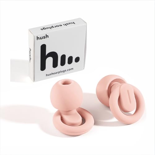 Hush Earplugs - Reusable Noise-Reducing Earplugs for Sleep, Sensory Relief,