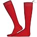 Mysocks Knee High Red Socks for Women Men Combed Cotton Seamless Toe Tall Long High Socks Red,8-11