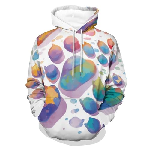 Sweat à capuche bleu violet douillet contre le froid en taille S