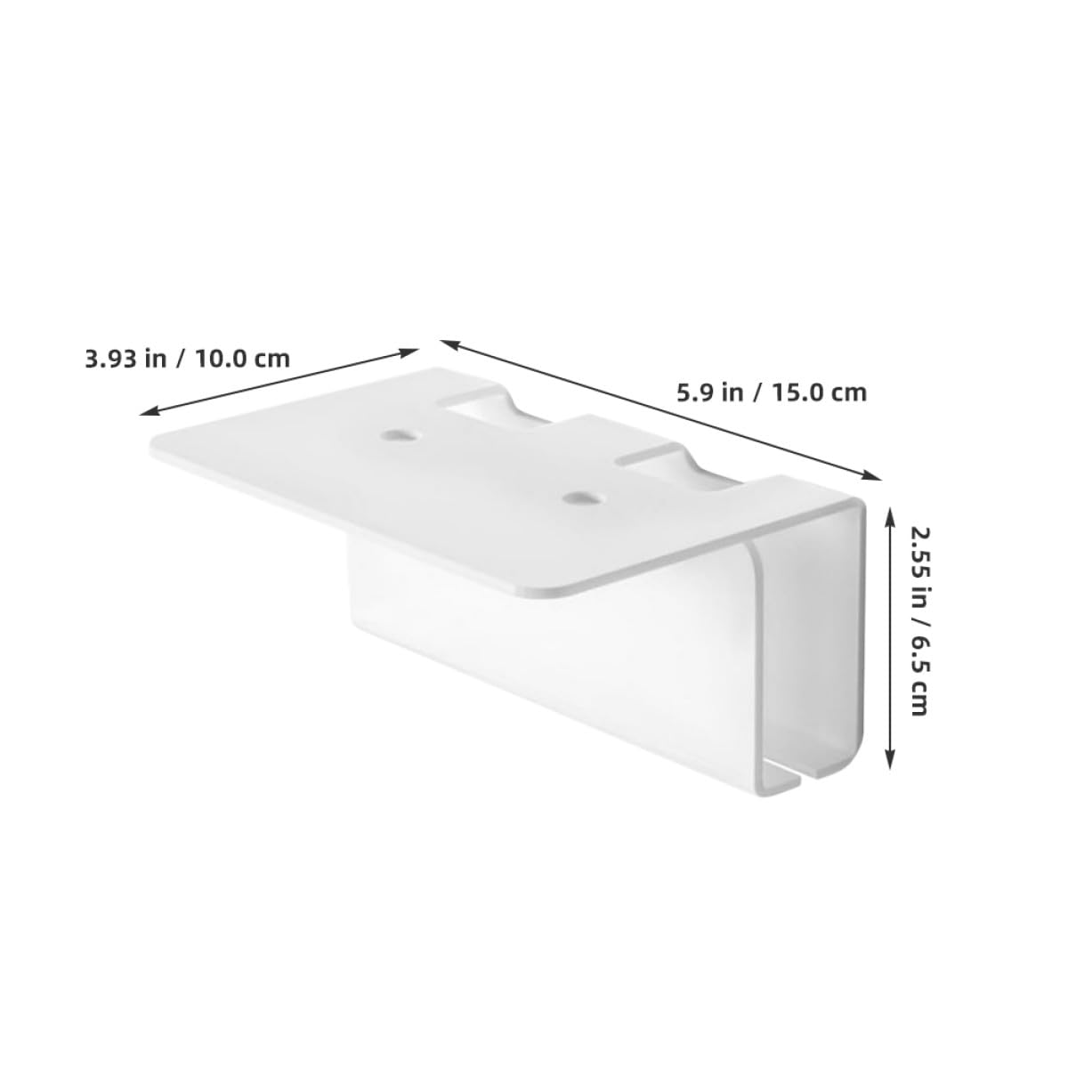 Porta Spazzolino Salvaspazio da in Acrilico Bianco Organizer Cavi e Design Minimalista per Bagno e Cucina