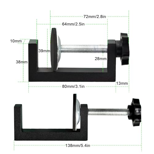 4 Stück G klemme Kit, Klemmbereich 10-57 mm Tischklemme, Verstellbaren Schraubzwingen Klein, Universal Tischklammern, für Schlafzimmer, Küche, Badezimmer, Regal