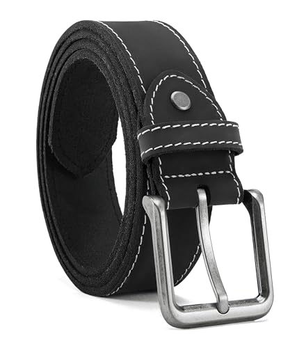 CHAOREN Leather Belt for Men, 38mm Mens Belts Casual