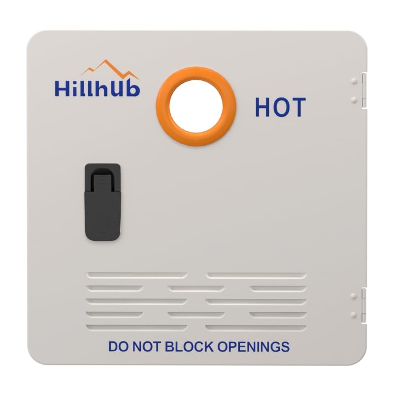 Image of Hillhub 15 x 15 Inches RV Tankless Water Heater White Door Kit (ONLY DOOR) | Electrolytic Plate, Electrostatic Powder Coating Technique External Access Panel for 4 /6 Gallons RV Tank Water Heater