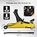 YELLOW JACKET 2.5 Ton Trolley Jack with Carrying Case Hydraulic Low Profile Floor Jack for Cars Lift with Single Piston Lift Pump, 5500 lb Capacity…