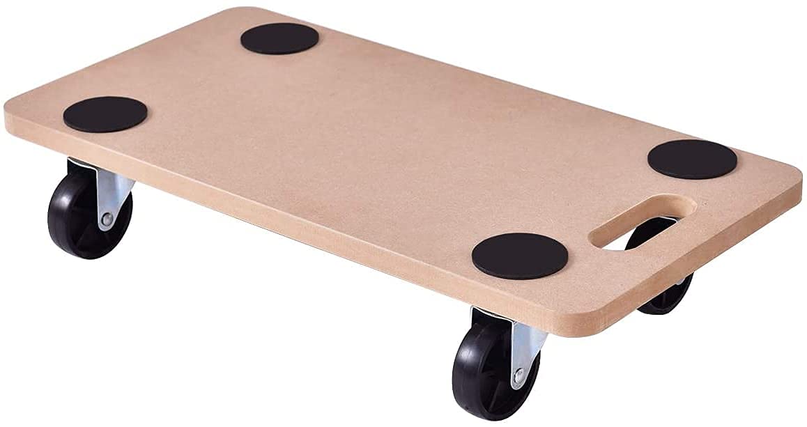 Chariot en bois dur robuste Zimbala plateau roulant de manutention 200kg