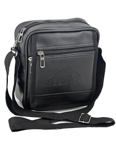Image of Stylish PU-Leather Sling Cross Body Travel Office Messenger One Side Shoulder Bag for Men, Women & Boy