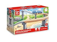 Hape Erweiterungsset, Zubehör für Zug aus Holz, 6 Säulen, Lernspiel für Kinder