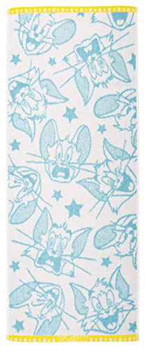 丸眞 フェイスタオル トムとジェリー ラッキーフェイス 綿100% 抗菌防臭加工 4105008500 約34×80cm