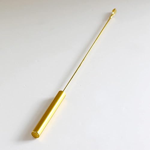 Miniatura 5 de 1 reloj de cuarzo de metal, péndulo, mecanismo de movimiento dorado, pieza de reparación de repuesto (7.5 pulgadas7.5 in)