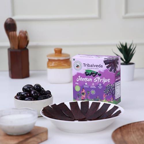 Image of Tribalveda Whole Dried Jamun Strips (Pack of 2)