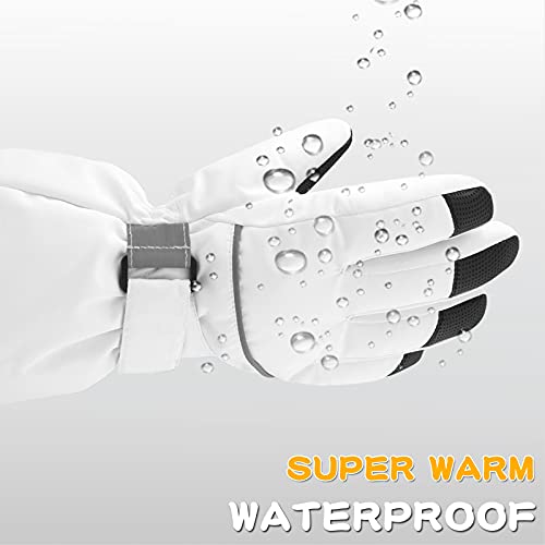 BAVST Kids Winter Glove Boys Girls Snow Ski Waterproof Gloves for Teens Fleece Lining Warm Mittens Outdoor4