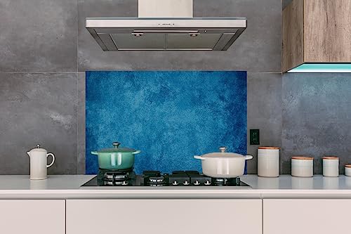 Protector antisalpicaduras cocina 100x65 cm KitchenYeah de chapa de aluminio con acabado hormigón 5