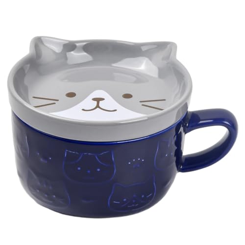 Keramik Katze Kaffeebecher, Katzentasse Niedliche, Tier Frühstück...