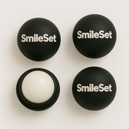 Smile Set Premium Hydrating Lip Balm Sphere - Lasting Lip Hydration - Sphere Applicator – (Pack of 4)
