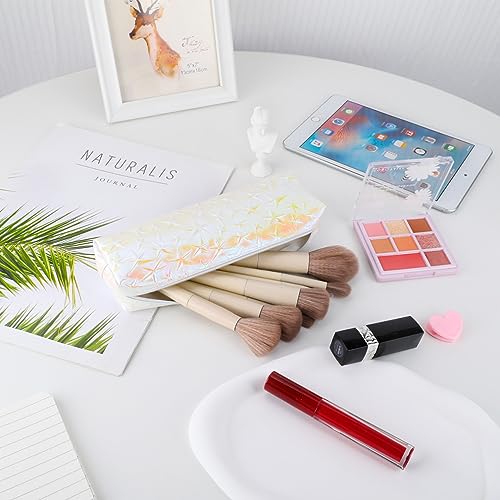 Image of iSuperb 3 Pack Laser Pencil Case Colorful Pencil Pouch Pen Bag Zipper Cosmetic Makeup Pouch (3pcs)