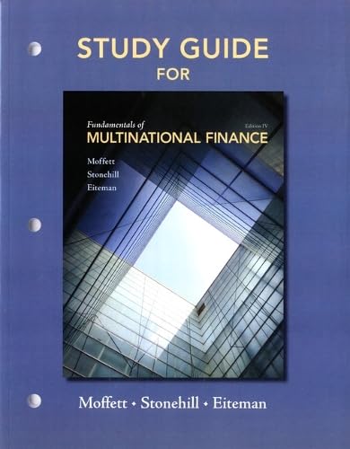 Study Guide for Fundamentals of Multinational Finance