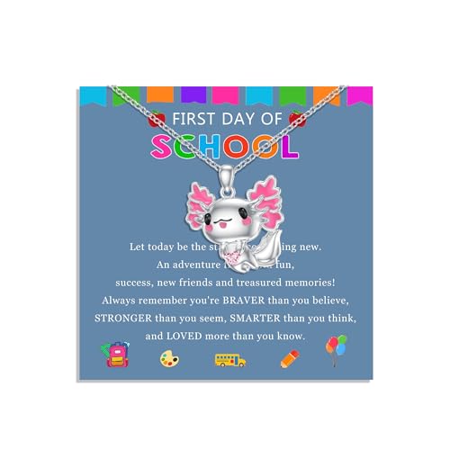 Image of Axolotl Gifts for Axolotl Lovers Birthday Gift Axolotl Necklace Bracelet Kawaii Jewelry for Who Loved Axolotl Easter Basket Stuffers