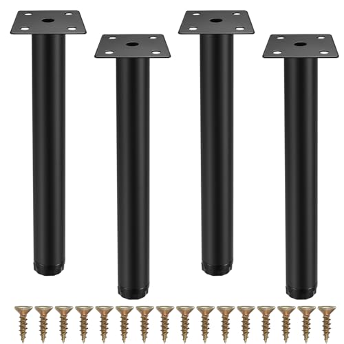 Fulushouxi 4 Piezas Patas para Muebles, Patas Ajustables 7,87 Pulgadas/20 cm para Armario, Patas Pies de Soporte para Sofás/Muebles/Mesa/Silla/Escritorio/Cocina/Gabinete