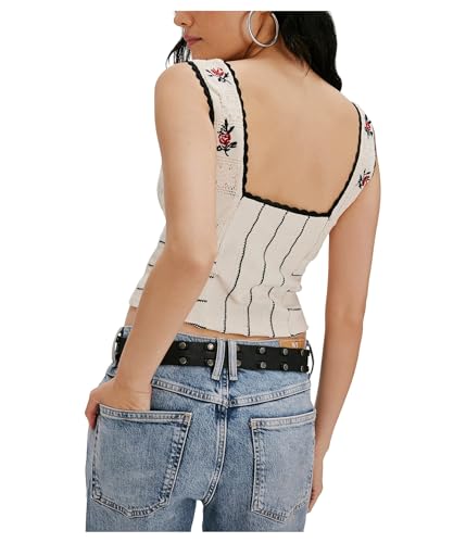 Free People Women's Rose Bud Knit Top2