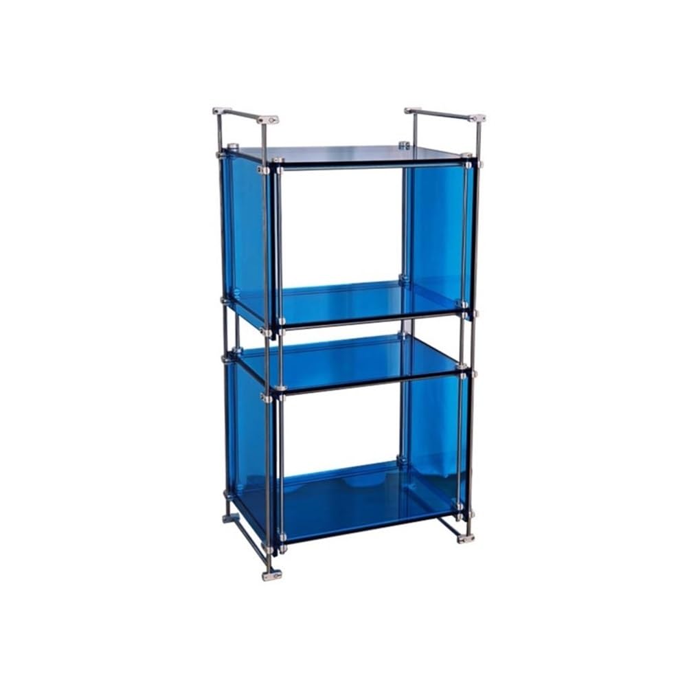 CHENGAIJIAN Cd Rack Home Acrylic Vinyl Record Rack with Stainless Steel for Bracket CD Album Books Magazines