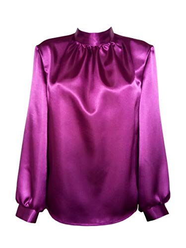 Preisvergleich Produktbild FASHION-KEM Damen Bluse, Violett, 46