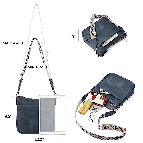 BOSTANTEN Purses For Women Leather Handbags Crossbody Purse Ladies Hobo Shoulder Bag with Adjustable Strap