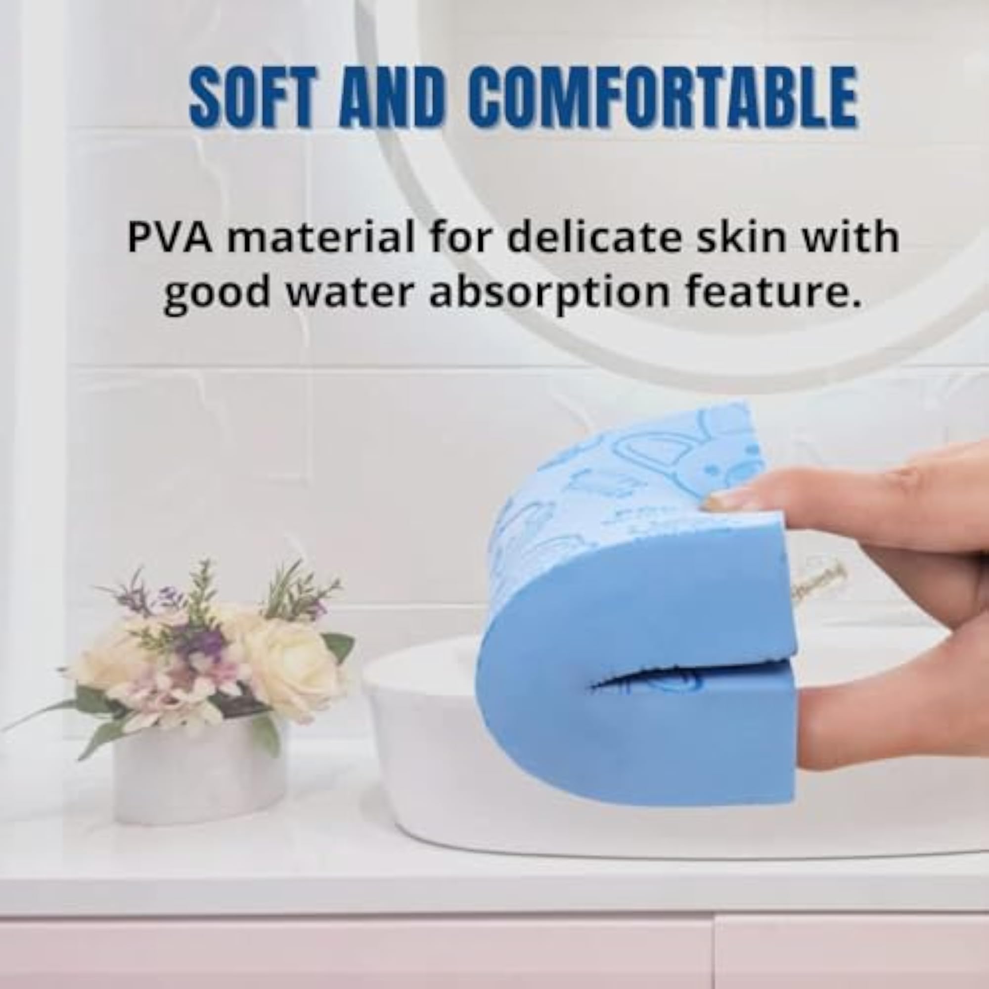 Exfoliating Sponge Ultra Soft Bath Scrubber for Kids
