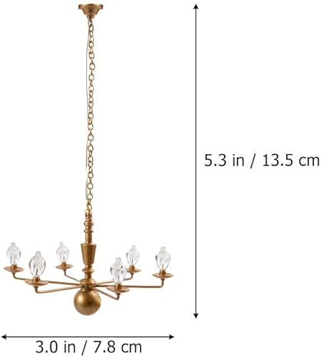 Miniatura 2 de Happyyami Lámpara LED de araña LED Ho Escala Edificios Lámpara de techo en miniatura Luz Led Mini Lámpara Colgante Luz Fiesta Decoración Estilo 2