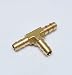 FasParts Tee 3 Way 5/16" Hose ID / Hose Barb Intersection Union Brass Fitting Fuel / Air / Water / Boat / Gas / Oil WOG