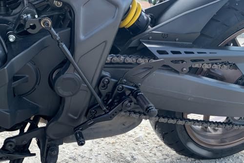 Commandes Reculées HONDA CB650F CBR650F 2014-2018 Racing AVDB Noir - 4