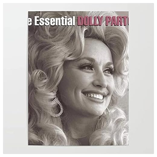 Kanvasmålning Kändis Wall Art HD Printing Dolly Parton Poster Hem Dekorativ Modern Vardagsrum Modular Pictures Ram 50x70 cm (19.68x27.55 in) B-2419