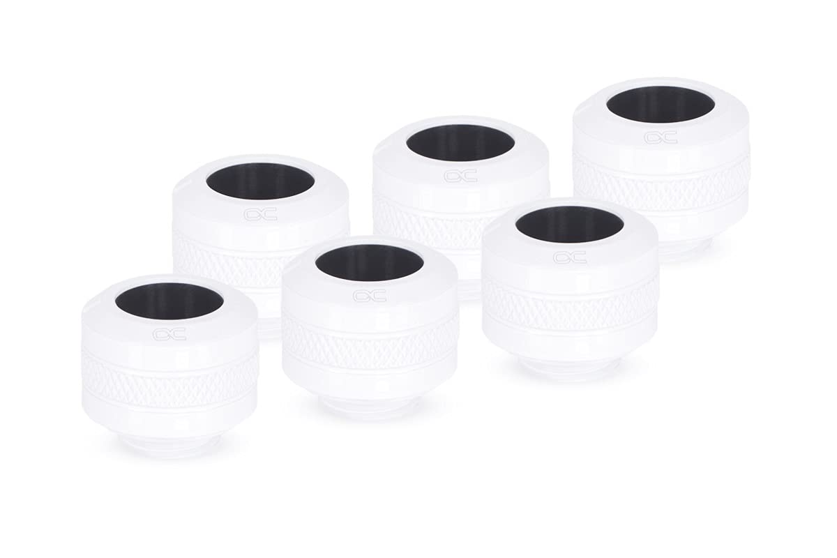 Alphacool 17483 Eiszapfen PRO 13mm HardTube Fitting G1/4 - White Sixpack