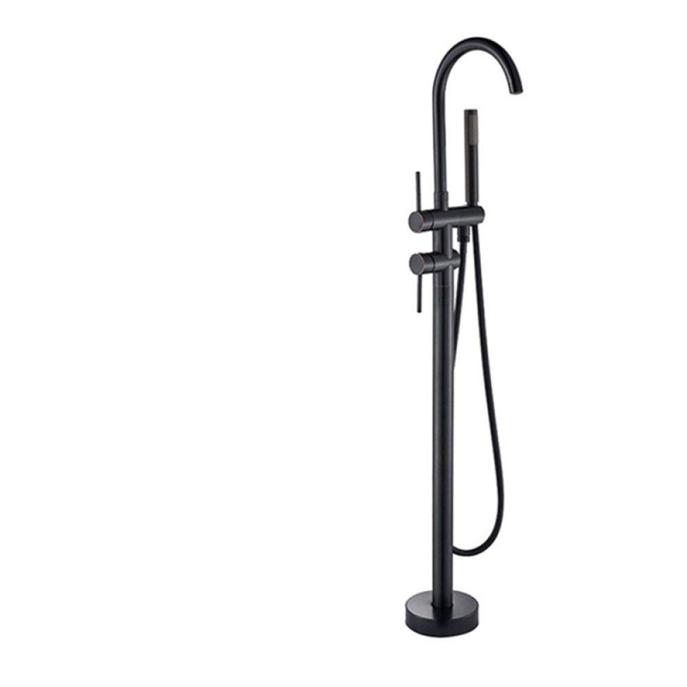 Robinet de baignoire en laiton antique sur pied noir bronze
