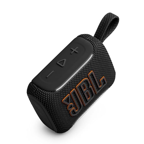Image of JBL Go 5 Portable Bluetooth Speaker with Pro Sound & Deep Bass, Ambient Edge Lighting, Upto 10 Hours Playtime, IP68 Waterproof, AirTouch Pairing, Auracast, USB-C Lossless Audio (Black)